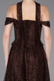 Long Brown Dantelle Evening Dress ABU5942