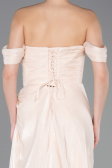 Long Beige Chiffon Evening Dress ABU5974