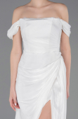 Long White Chiffon Evening Dress ABU5974