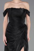 Long Black Chiffon Evening Dress ABU5974