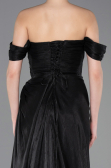 Long Black Chiffon Evening Dress ABU5974