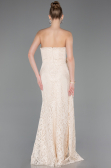 Long Beige Dantelle Mermaid Prom Dress ABU5975