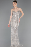 Long Beige Prom Gown ABU5980