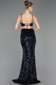 Long Navy Blue Prom Gown ABU5980