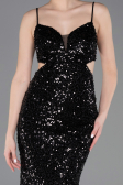 Long Black Prom Gown ABU5980