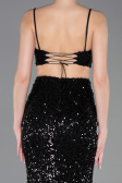 Long Black Prom Gown ABU5980