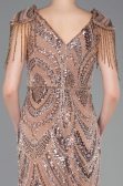 Long Copper Beaded Evening Dress ABU5959