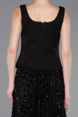 Long Black Scaly Evening Dress ABU5986