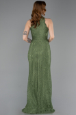 Long Olive Drab Dantelle Evening Dress ABU5987