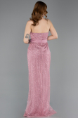 Long Powder Color Beaded Evening Dress ABU5988