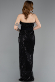 Long Black Beaded Evening Dress ABU5988