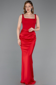 Long Red Satin Prom Gown ABU5990