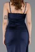 Long Navy Blue Prom Gown ABU5992