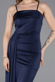 Long Navy Blue Prom Gown ABU5992