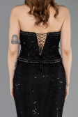 Long Black Dantelle Mermaid Evening Gown ABU5993