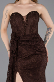 Long Brown Dantelle Mermaid Prom Dress ABU5975