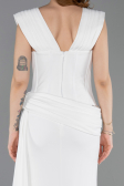 Long White Evening Dress ABU6001