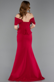 Long Dark Fuchsia Evening Dress ABU6002