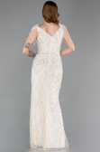 Long Beige Beaded Evening Dress ABU5959