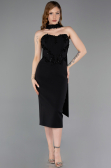 Midi Black Cocktail Dress ABK2593
