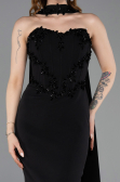 Midi Black Cocktail Dress ABK2593