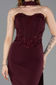 Midi Cherry Colored Cocktail Dress ABK2593