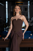 Long Brown Prom Gown ABU5970
