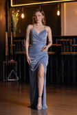 Long Indigo Prom Gown ABU6008