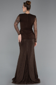 Long Brown Dantelle Evening Dress ABU6014