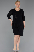 Midi Black Plus Size Cocktail Dress ABK2595