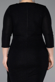 Midi Black Plus Size Cocktail Dress ABK2595