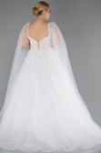 Long White Wedding Dress ABG143