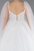 Long White Wedding Dress ABG143