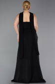Long Black Plus Size Evening Dress ABU6015