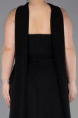 Long Black Plus Size Evening Dress ABU6015