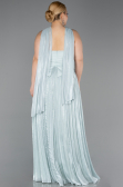 Long Mint Chiffon Formal Plus Size Dress ABU5958