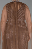 Long Copper Stony Plus Size Evening Dress ABU6024