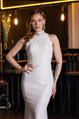 Long White Dantelle Evening Dress ABU5987