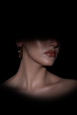 Black Earring DF1035