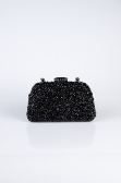 Black Plaster Fabric Night Bag SH839