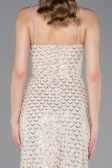 Long Beige Scaly Evening Dress ABU6039