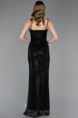Long Black Scaly Evening Dress ABU6039