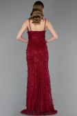 Long Burgundy Dantelle Evening Dress ABU6040