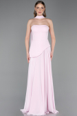 Long Powder Color Chiffon Prom Gown ABU6042
