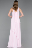 Long Powder Color Chiffon Prom Gown ABU6042
