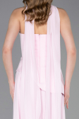 Long Powder Color Chiffon Prom Gown ABU6042