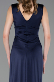 Long Navy Blue Prom Gown ABU6043