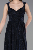 Long Navy Blue Prom Gown ABU6045