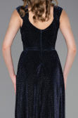 Long Navy Blue Prom Gown ABU6045