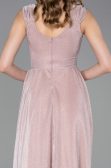 Long Powder Color Prom Gown ABU6045